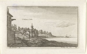 Gezicht op zee bij St. Juliano d'Arba