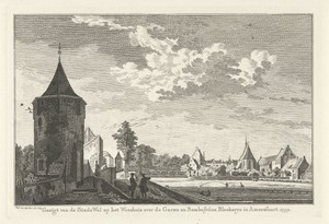 Gezicht vanaf de stadswal te Amersfoort, 1759