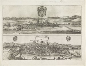 Gezichten op Ansbach en Coburg