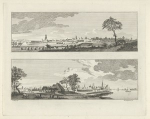 Gezichten op Emmerik aan de Rijn, 1736