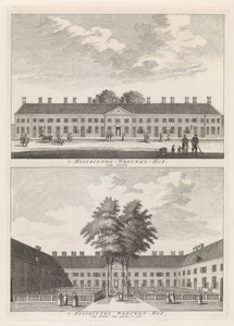 Gezichten op het Huiszittenweduwenhof (Kartuizerhof) van Amsterdam
