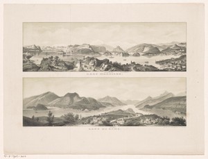 Gezichten op het Lago Maggiore en het Comomeer