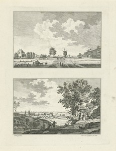 Gezichten op het platteland buiten Kalkar