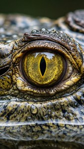 Gharial Eye Close-Up