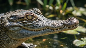 Gharial Snout Close-Up