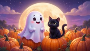 Ghost and Cat