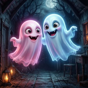 Ghost Besties Spooky Cute