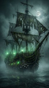 Ghost Ship in Fog