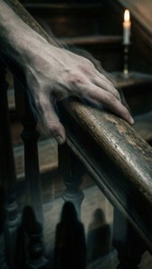 Ghostly Hand on the Banister