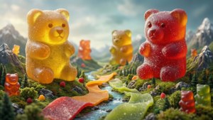 Giant Fruit Snacks Landscape