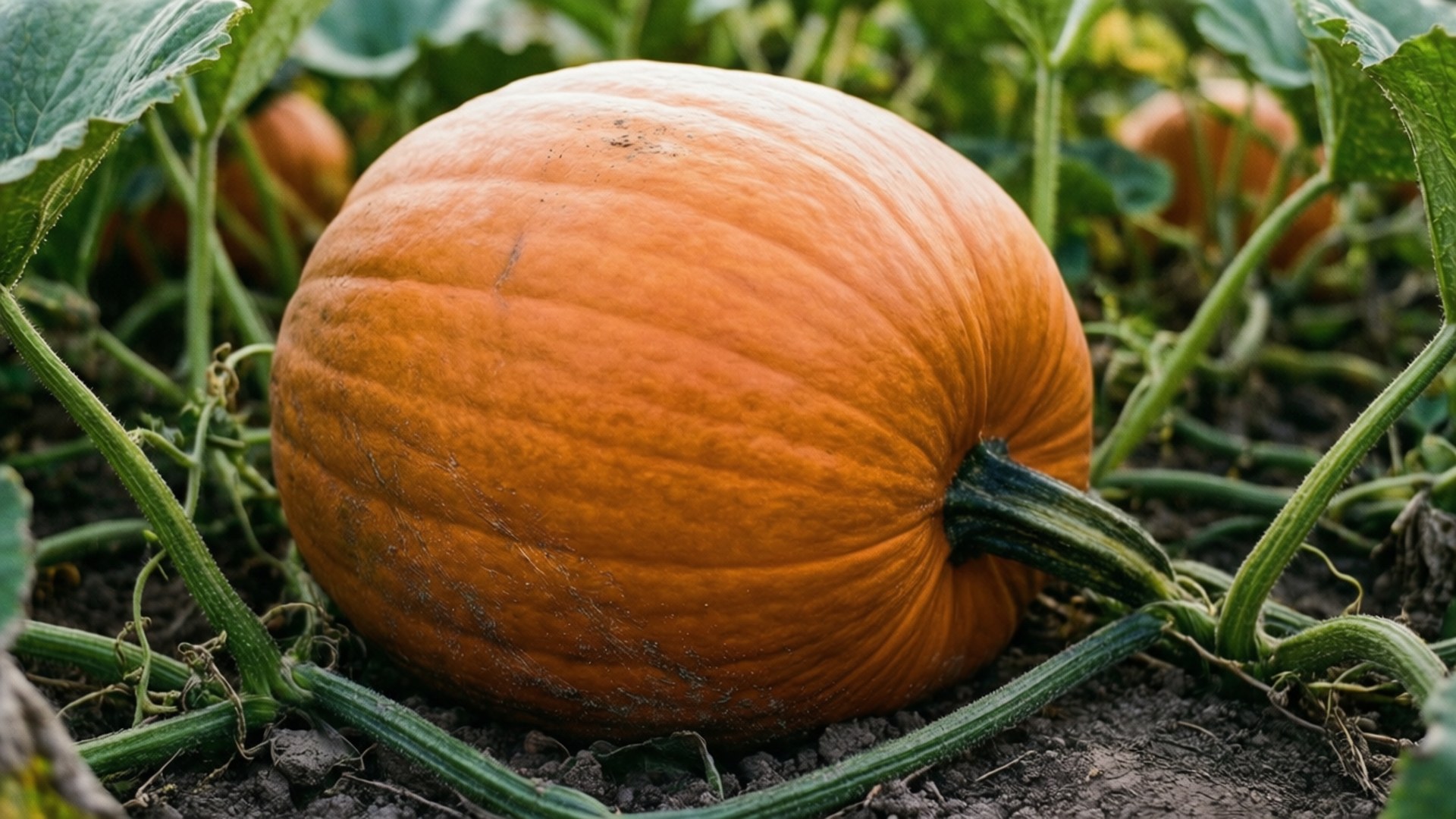 Giant Orange Pumpkin by Wallpapers.art Studio