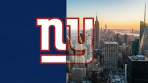 Giants and NYC Skyline
