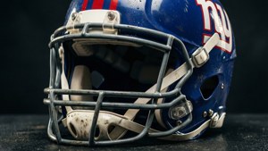 Giants Helmet Close Up