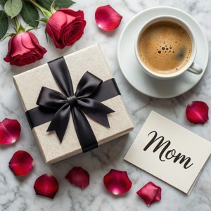Gift Box Flat Lay