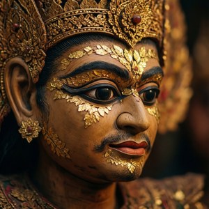 Gilded Puppet Face