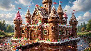 Gingerbread Fantasy Castle