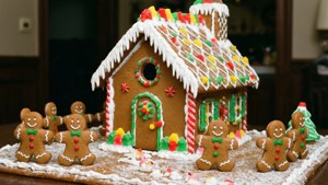 Gingerbread House with Friends