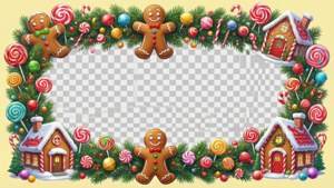 Gingerbread Wonderland Border