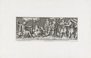 Giovanni de' Medici ontvangt vluchtelingen uit Prato