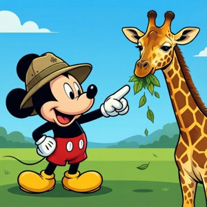 Giraffe Sighting Mickey