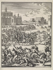 Giuseppe Caraffa omgebracht tijdens een oproer in Napels, 1647