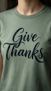 Give Thanks Calligraphy