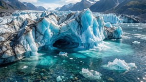 Glacier Calving Majesty