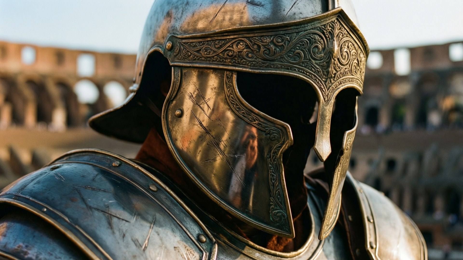 Gladiator's Armor Detail by Wallpapers.art Studio