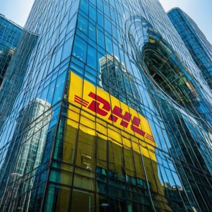 Glass Building DHL Reflection