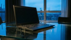 Glass Desk Reflection