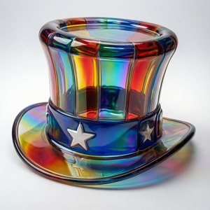 Glass Rainbow Hat