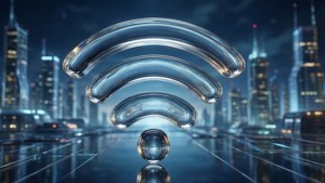 Glass Wi-Fi in City