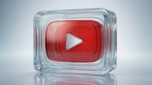 Glass YouTube Logo