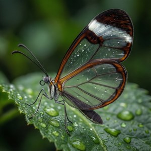 Glasswing on Green