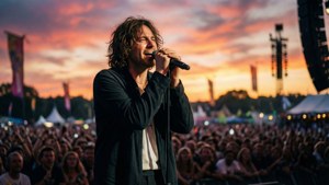 Glastonbury Sunset Performance