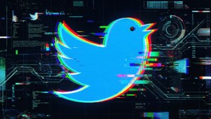 Glitch Effect Twitter Bird
