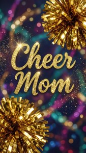 Glitter Cheer Mom