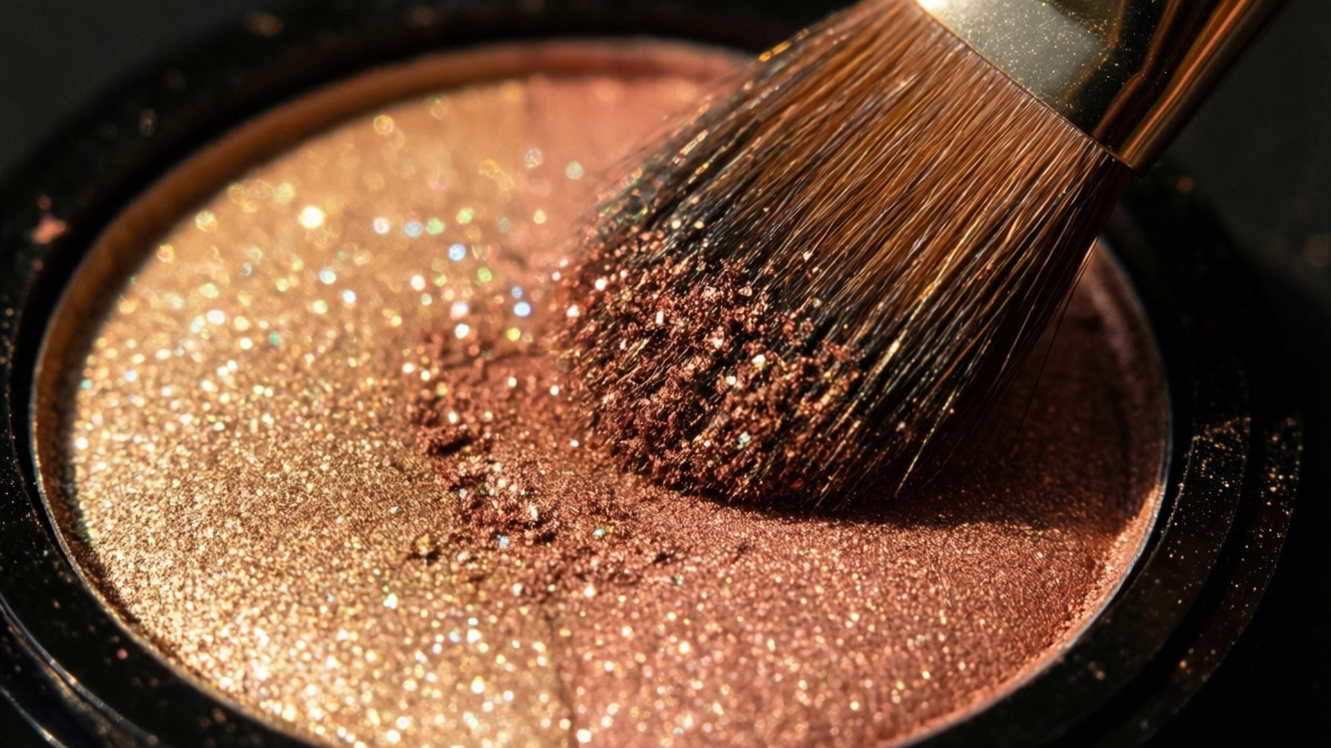 Glitter Eyeshadow Application by Wallpapers.art Studio