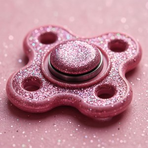 Glittery Pink Spinner