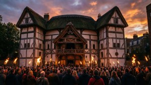 Globe Theatre Sunset