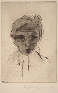 Gloomy Face, Self-portrait (Dunkles Gesicht, Selbstporträt)