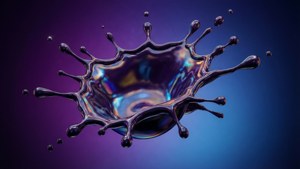 Glossy 3D Paint Splat
