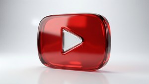 Glossy 3D YouTube Icon