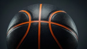 Glossy Black Basketball
