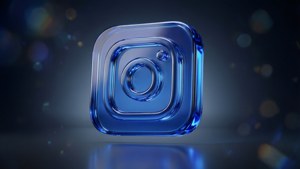 Glossy Blue Badge