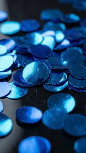 Glossy Blue Scatter