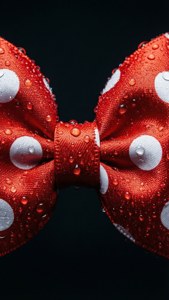 Glossy Bow with Dewdrops