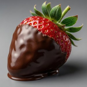 Glossy Dark Chocolate Strawberry
