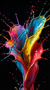 Glossy Liquid Splash