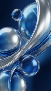 Glossy Orbs Abstract